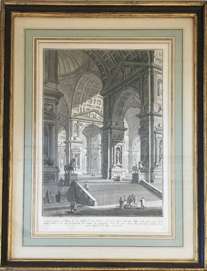 null Giovanni Battista PIRANESI (1720-1778) after Mausoleo antiquo e galleria grande...