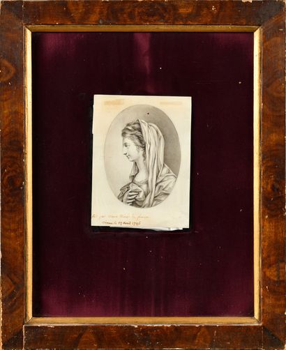 null « Marie Thérèse de France », duchesse d’Angoulême (1778-1851) “Vierge de profil.”...