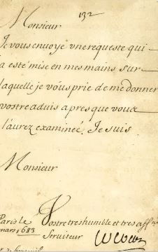 null ANCIEN REGIME. - Ensemble de 6 pièces. Jean-Baptiste COLBERT (lettre signée,...