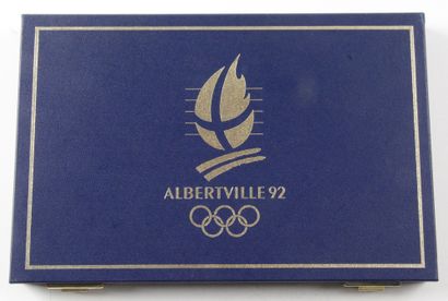 null COFFRET MONNAIE DE PARIS - ALBERTVILLE 1992 - OLYMPIC GAMES, including : - 9...