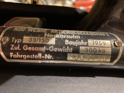 NSU 1960 N° série : 2354735

CGF Collection + clé Après avoir fabriqué des Lambretta...