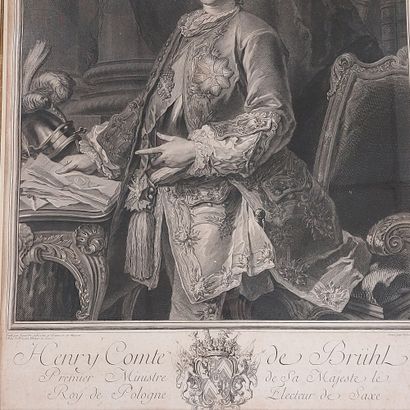 null Gravure 

Henri Comte de Brühl, premier ministre de sa majesté le roi de Pologne...