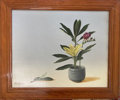 null Tableau pot de fleurs, signé Letellier

Huile sur toile

33 x 21 cm