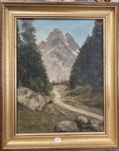 null Clément CASTELLI (1870-1959)

Paysage de montagne 

Huile sur toile 

Signé...