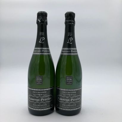 2 bottles Champagne Laurent Perrier 1996...