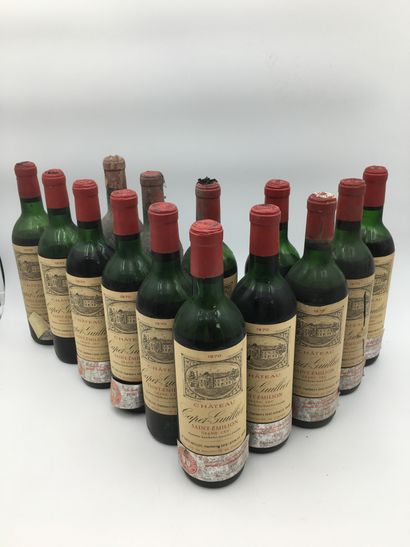 null 14 bouteilles Château Capet Guillier 1970 Saint-Emilion 

(sans garantie d'état,...