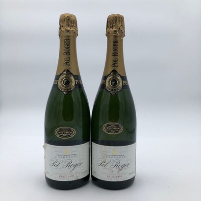 2 bottles Champagne Pol Roger 1995 Frederick...