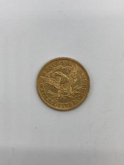 null 1 PIECE de 5 dollars en or au profil de la statue de la liberté, 1895

PN :...