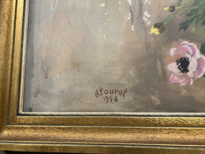 null HENRIETTE FOUROT (1913 - 2013)

Pastel sur papier, marguerites et anémones signé...