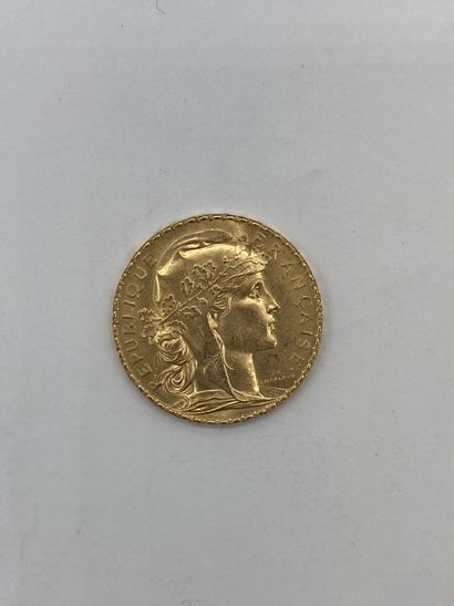 null 1 PIECE de 20 francs en or au profil de Marianne, 1907

PN : 6.45 gr