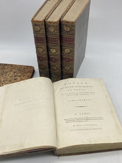 null LES VOYAGES DU JEUNE ANACHARSIS EN GRECE

1788

4 volumes In Quatre 

(Non colationné,...
