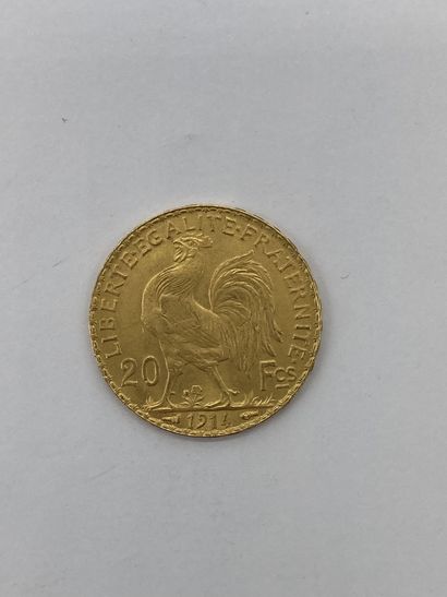 null 1 PIECE de 20 francs en or au profil de Marianne, 1914

PN : 6.45 gr