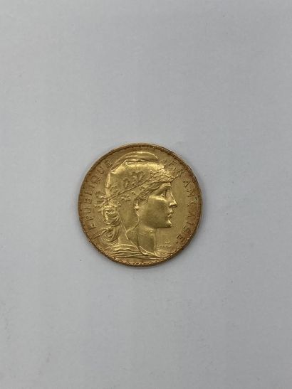 null 1 PIECE de 20 francs en or au profil de Marianne, 1913

PN : 6.45 gr