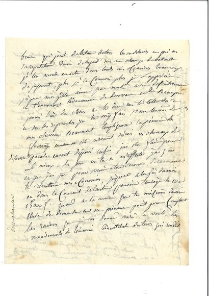 null . DAVOUT (Louis-Nicolas). Autograph letter signed to his wife Aimée Leclerc....