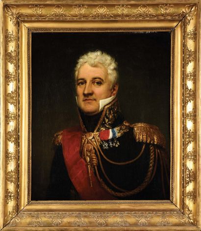 null ECOLE FRANÇAISE DU XIXE SIÈCLE Portrait du Général de division, Comte Lauberdière...