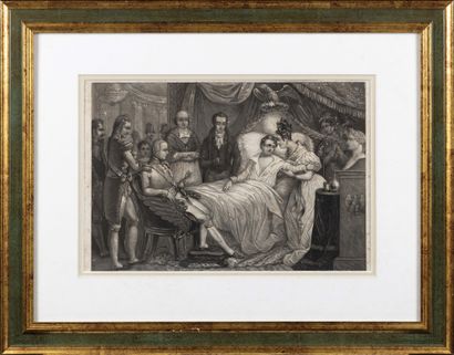  "The Emperor Napoleon I and the old peasant woman" - "The Death of the Eaglet" Pair...