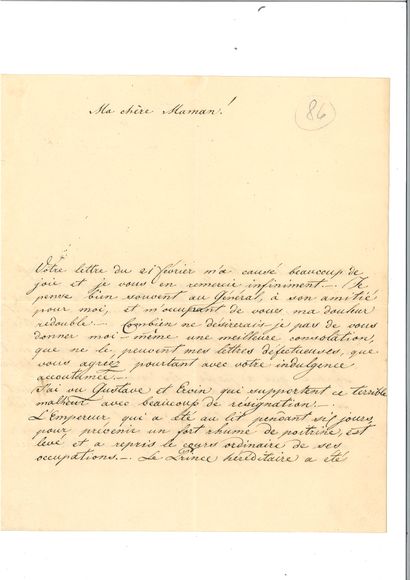 null REICHSTADT (Napoléon François Charles Joseph Bonaparte, duc de). Lettre autographe...