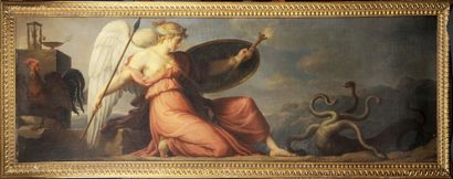 null CHARLES MEYNIER (1768-1832), ENTOURAGE OF Allegory of war & allegory of strength...