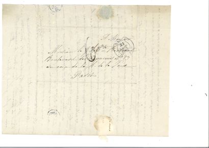 null DROUOT (Antoine). 4 letters, 3 autographed and one signed, addressed to General...