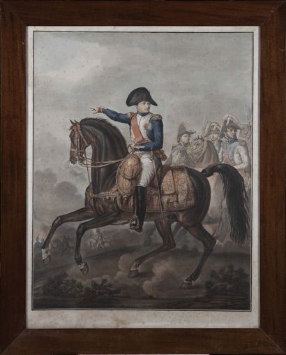 CARLE VERNET, D’APRES Napoléon à cheval Gravure...