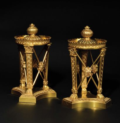 PAIR OF ATHENIENNE Forming a perfume burner...