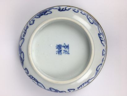 null VIETNAM

Three blue and white porcelain saucers decorated with dogs on the edge...