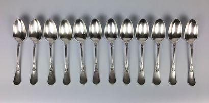 null silver cutlery set including twelve large cutlery and twelve table knives, steel...