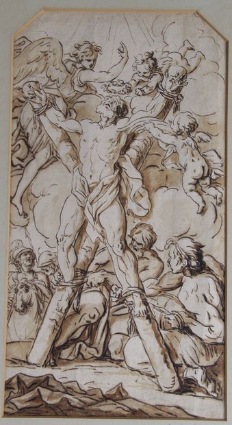 The Martyrdom of St. Andrew_x000D 
Pen and...