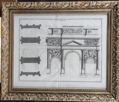 null Bernard de MONTFAUCON (1655-1741),

"Arc de Triomphe d'Orange, Vaucluse, 1719,"

Copperplate...