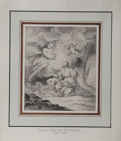 null Hohan BAADER: Christ in the Garden of Olives,

pen and black ink, grey wash

17...