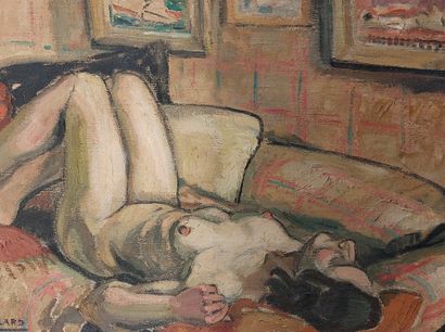 null Paul Benoit GAILLARD (1892-1941)

Female nude in an interior 

Oil on canvas...
