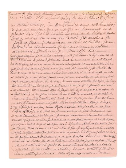 null CÉLINE (Louis-Ferdinand Destouches, dit Louis-Ferdinand). Double lettre, autographe...