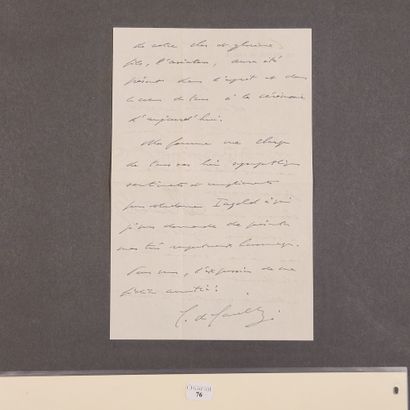null GAULLE (Charles de). Lettre autographe signée au général François Ingold. Colombey-Les-Deux-Églises...