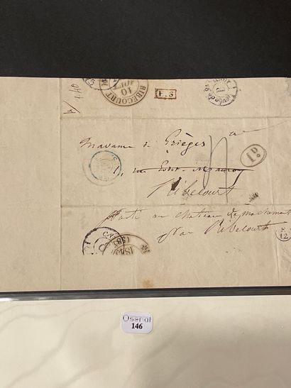 null HUGO (Victor). Lettre autographe signée « Victor Hugo » à madame de Grièges....