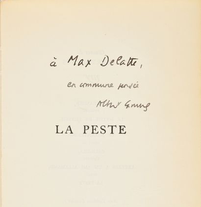 CAMUS (Albert). La Peste. [Paris], Gallimard...