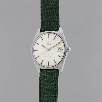 null OMEGA

Ref: 136.041.

Circa: 1970.

Steel bracelet watch. Round case, silvered...