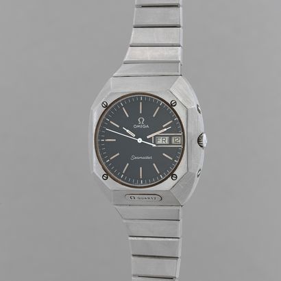 null OMEGA

Seamaster.

Circa: 1960.

Steel bracelet watch. Octagonal case. Dial...