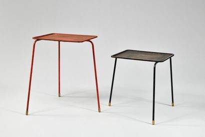 null MATHIEU MATEGOT (1910-2001)

Modèle « Soumba », créé en 1953

Deux petite tables...