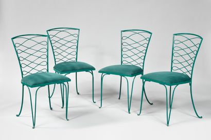 RENE PROU (1887-1947)

Suite de quatre chaises...