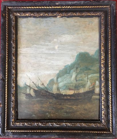 null ECOLE HOLLANDAISE du XVIIIe siècle

Bataille navale

Panneau 

36 x 29.5 cm

(Restaurations...