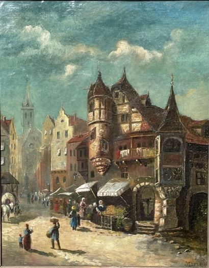 null STEVENS (XIXème siècle)

Scène de marché

Huile sur toile 

Signé en bas à droite...