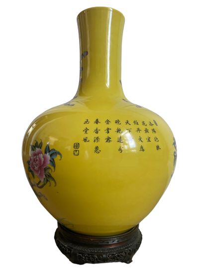 null CHINA

Tianqiuping shape vase in polychrome porcelain with enamelled decoration...