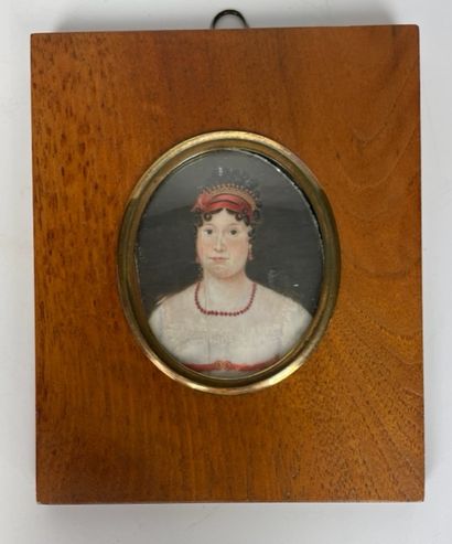 null FRENCH SCHOOL early 19th century

Bust Portraits

Five framed miniatures

Diam:...