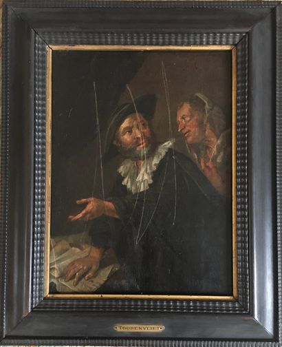 null Jacob TOORENVLIET (vers 1635-1719) Dans le gout de

Deux personnages 

Huile...
