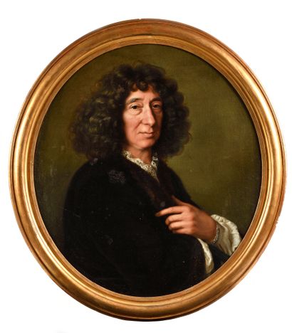 null ECOLE FRANCAISE VERS 1680, 

ENTOURAGE DE CLAUDE LEFEVRE 

Portrait d’homme...