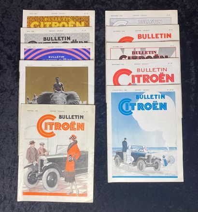 Bulletin Citroen January to December 1926. Complete series of 10 Citroën Bulletins...