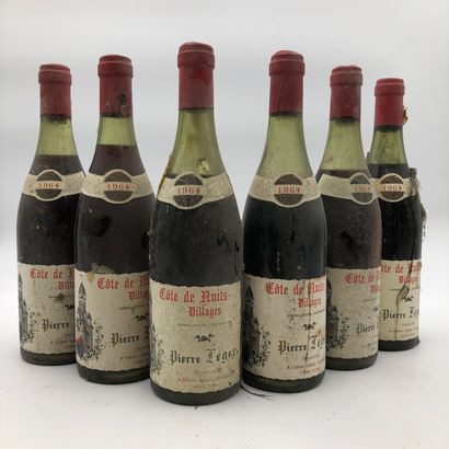 null 6 bottles COTES DE NUITS VILLAGE 1964 Pierre Léger

(N. from 3 to 6 cm, E. a,...