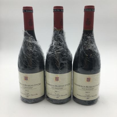null 3 bottles CHAMBOLLE-MUSIGNY 2011 1er Cru "Les Sentiers" Domaine Groffier

(E....