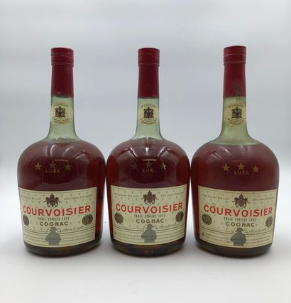 null 3 magnums COGNAC COURVOISIER Luxe "The Brandy of Napoléon" (40% vol.) 

(N....