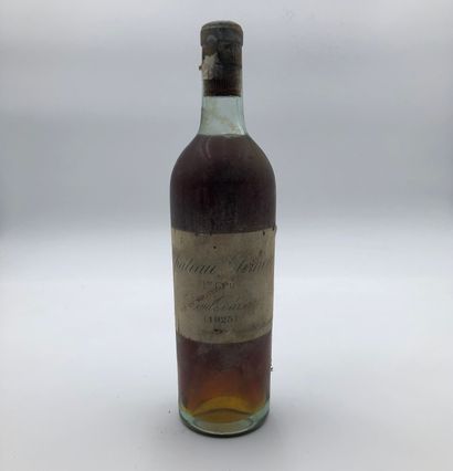 null 1 bouteille CHÂTEAU CLIMENS 1925 1er Cru Sauternes

(N. lb, E. f,m, s, millésime...
